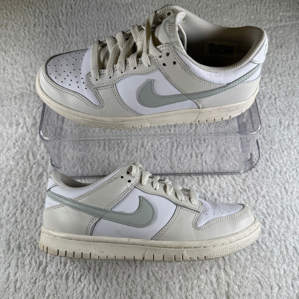 Size 5.5 Y / 7 Women's - Nike Dunk Low GS Phantom Silver White Shoes Sneaker